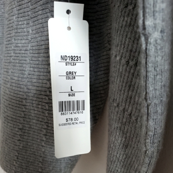 Andrea Jovine Grey Cropped Long Sleeve Lightweight Ultra Soft Structure Fit W-L - Picture 8 of 8